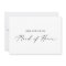 Delicate Calligraphy Maid of Honor Proposal Card