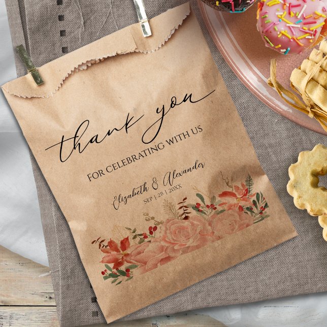 Delicate Calligraphy | Thank You Wedding Favour Ba Bags (Creator Uploaded)