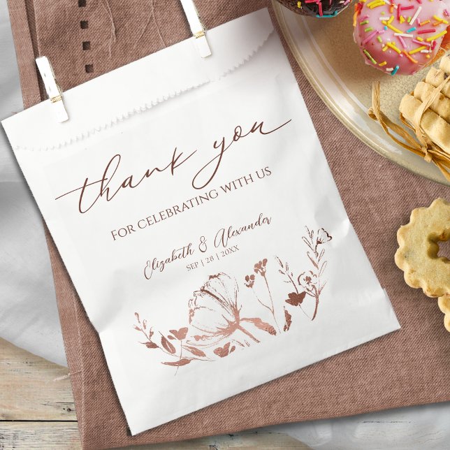 Delicate Calligraphy | Thank You Wedding Favour Bags (Creator Uploaded)