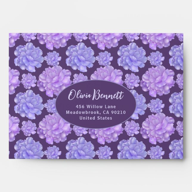 Delicate Charm Floral Envelope (Front)