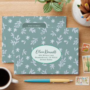 Delicate Charm Floral Envelope