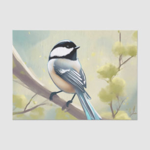 Delicate Chickadee Bird Tissue Paper