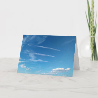 Delicate clouds card