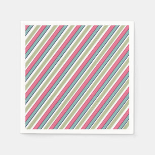 Delicate colour stripes napkin
