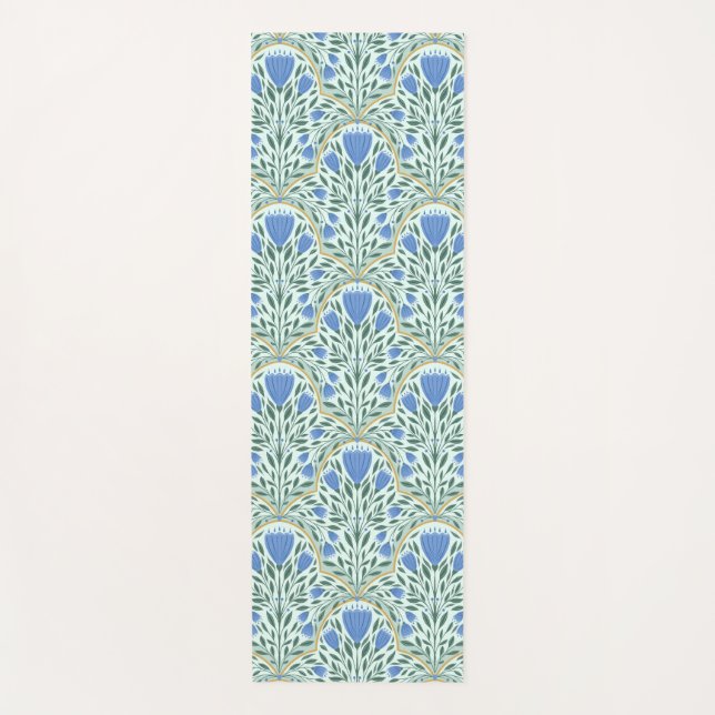 Delicate cornflowers yoga mat (Front)