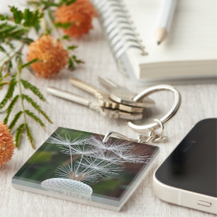 Delicate Dandelion Seeds Key Ring