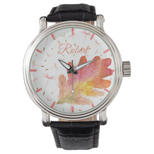 Delicate Dandelions & Autumn Leaf Watch