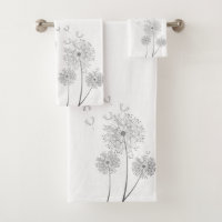 Delicate Dandelions Blowing In Wind