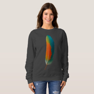 Delicate Feather Women's Dark Grey Basic Sweatshirt