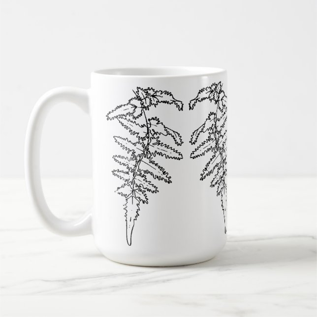 Delicate Fern Coffee Mug (Left)