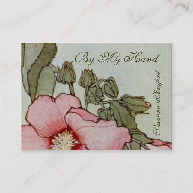 Delicate Floral #3 Business Card (Front)