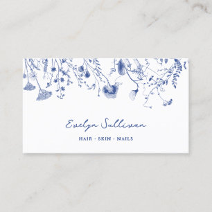 Delicate floral chinoiserie business card