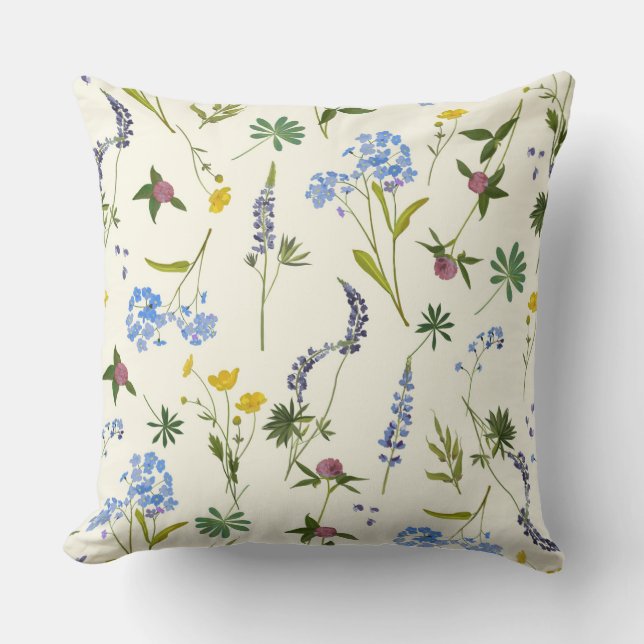 Delicate Floral Cushion (Front)