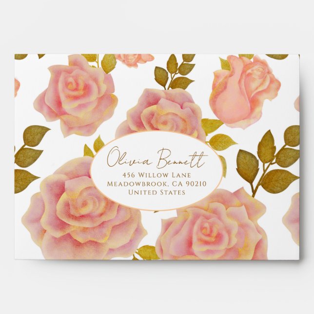 Delicate Floral Envelope (Front)