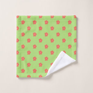 Delicate Floral Fabric Wash Cloth