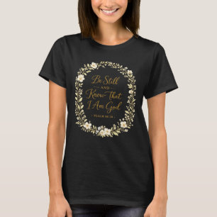 Delicate Floral Faith Design Bible Gift For Women T-Shirt