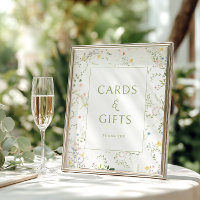 Delicate Floral Garden Wedding Cards & Gifts