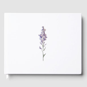 Delicate floral  guest book