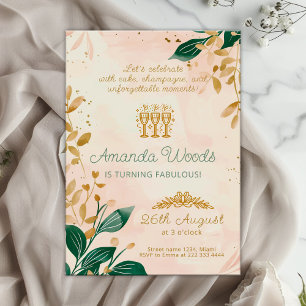 Delicate Floral Harmony Birthday Celebration Invitation
