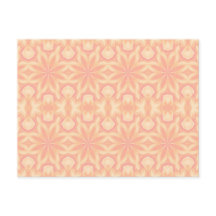 Delicate floral kaleidoscope pink yellow shape 