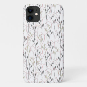 Delicate Floral Pattern in Soft Pastel Iphone Case