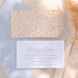 Delicate Floral Spring Storybook Baby Shower Enclosure Card