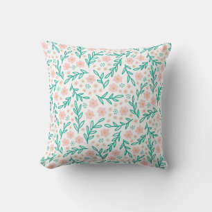 Delicate Floral Vine Cushion