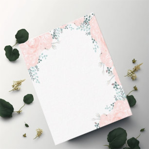 Delicate floral watercolor card