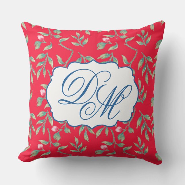 Delicate Florals Infrared Tang  Cushion (Front)