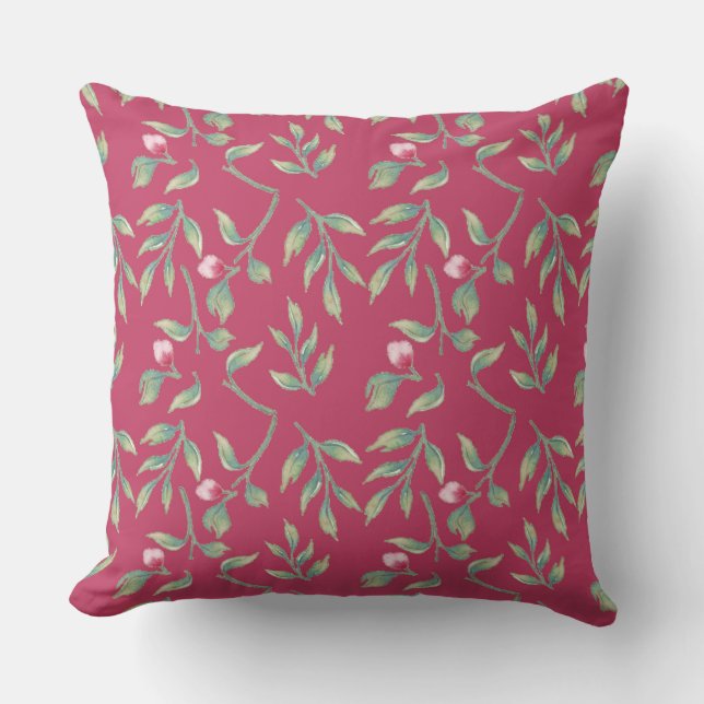 Delicate Florals Innuendo Pink  Cushion (Front)