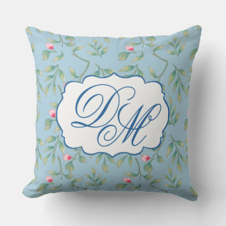 Delicate Florals Omphalodes Blue Cushion
