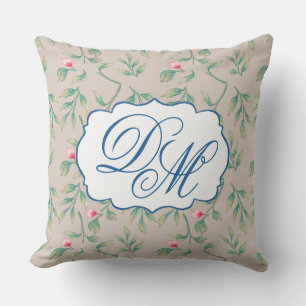Delicate Florals Perfectly Pale Cushion