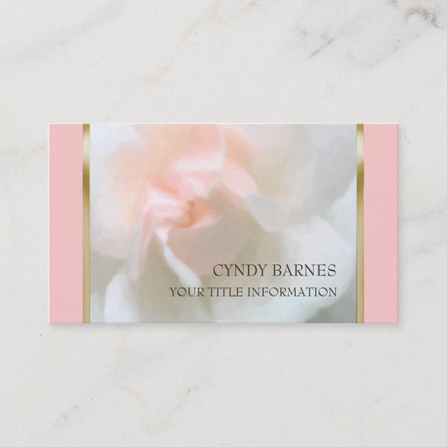 Delicate Flower Business Card (Front)