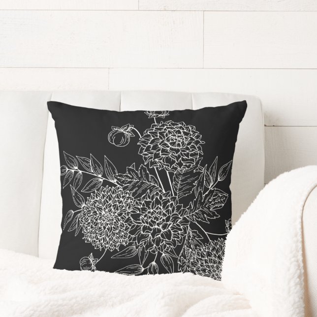Delicate Flower Illustration Cushion (Creator Uploaded)