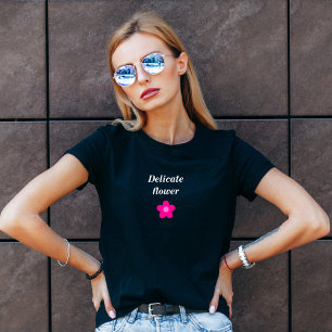 Delicate Flower motorcycle t-shirt for women