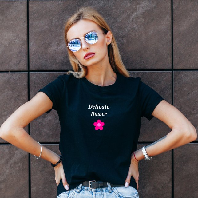Delicate Flower motorcycle t-shirt for women (Creator Uploaded)