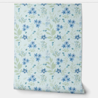 Delicate flowers of blue freesia wallpaper