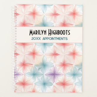Delicate Geometric Flower Planner