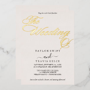 Delicate Gold Foil   Black Wedding 