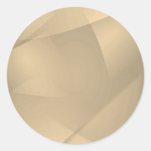 Delicate Gold Folds Classic Round Sticker