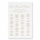 Delicate Gold Our Favourite People Seating Chart