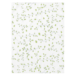 Delicate Green Leaf Vine Seamless Pattern Tablecloth