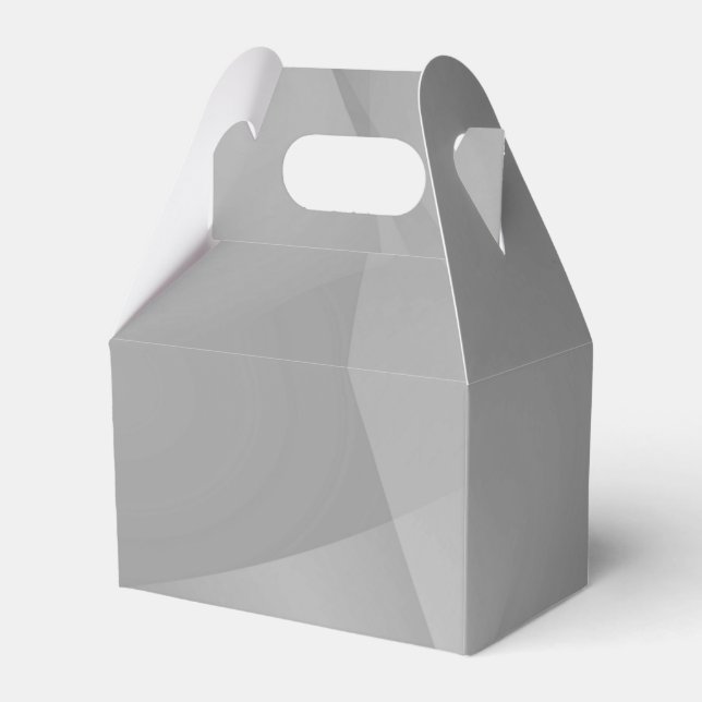 Delicate Grey Folds Favour Box (Front Side)