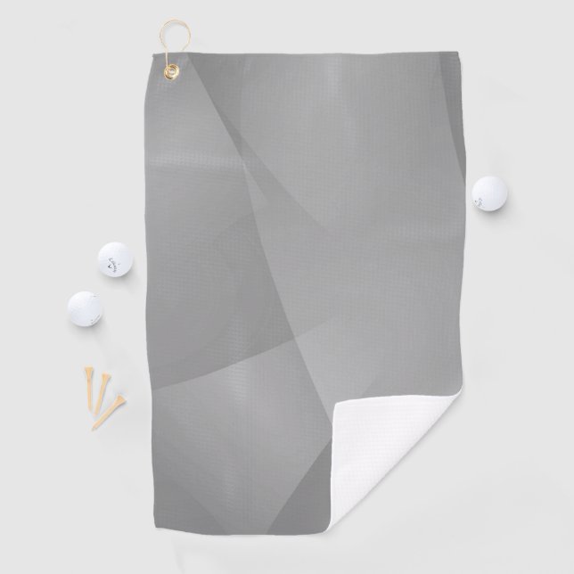 Delicate Grey Folds Golf Towel (InSitu)