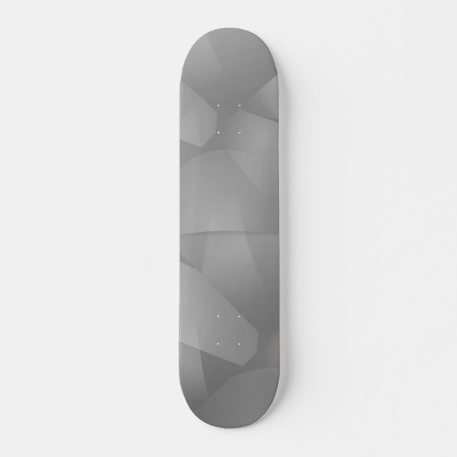 Delicate Grey Folds Skateboard (Front)