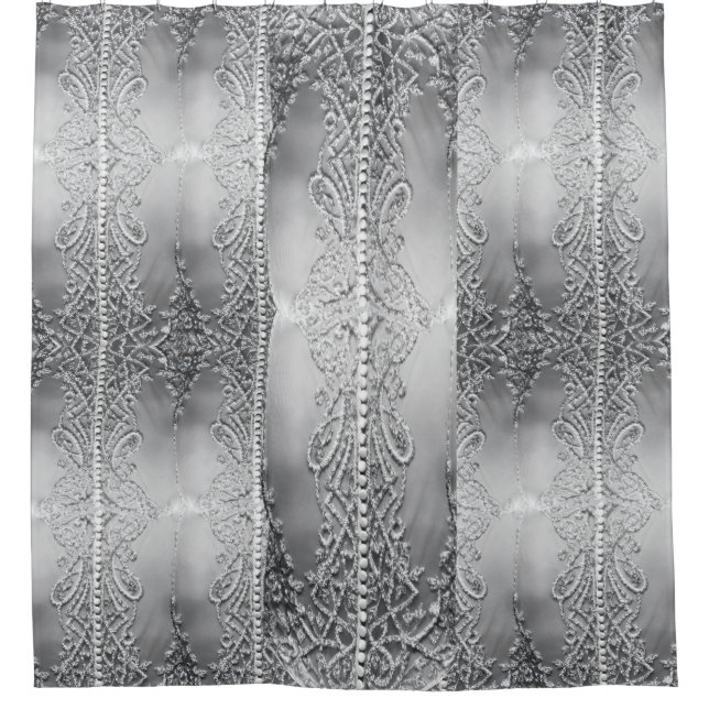 Delicate Grey    Shower Curtain (Front)