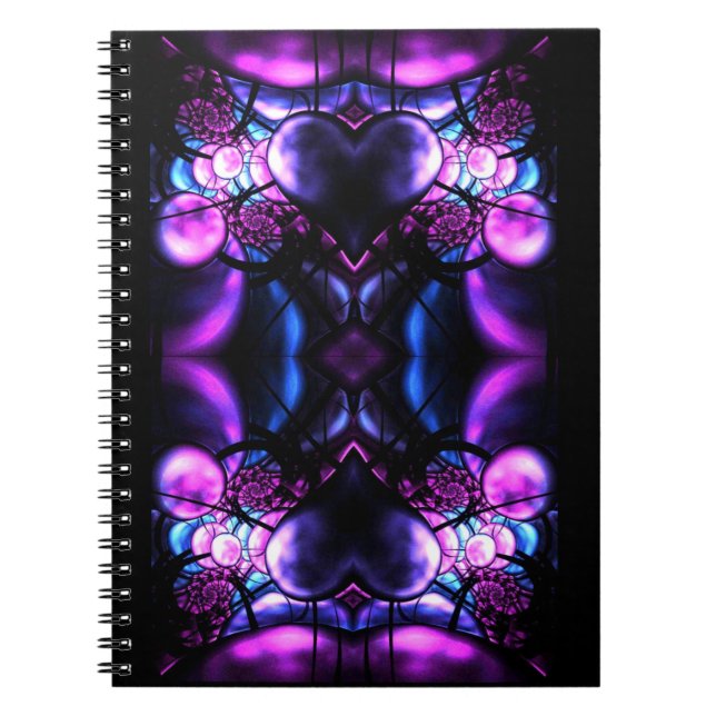 Delicate Heart of Scorpio Spiral Notebook (Front)