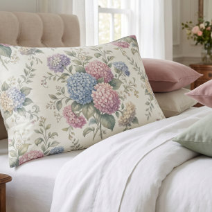 Delicate Hydrangea Flowers Pillowcase
