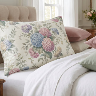 Delicate Hydrangea Flowers  Pillowcase