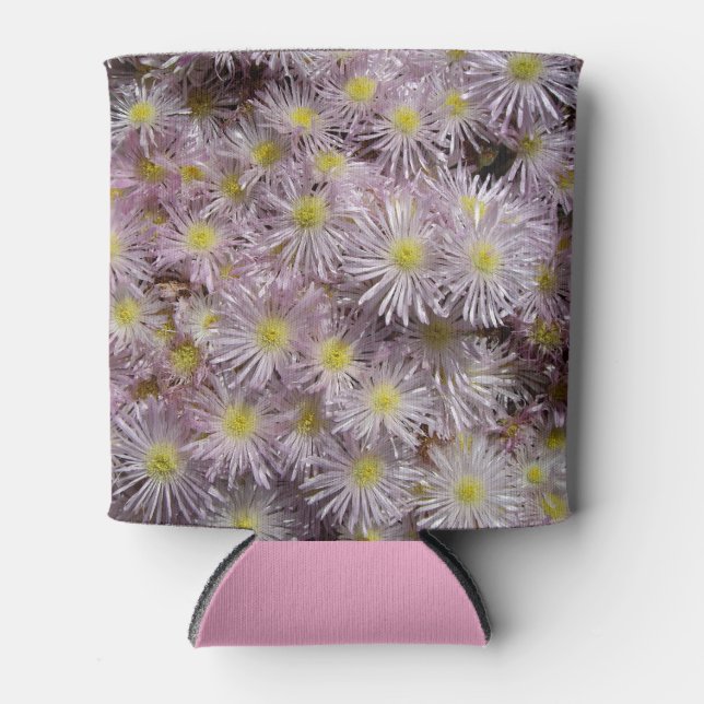 Delicate icy pink succulent flowers can cooler (Front)